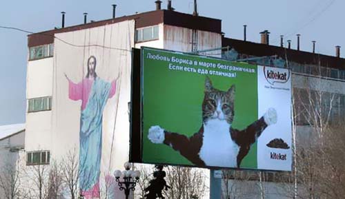 Jesus and a cat