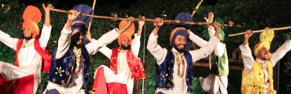 Bhangra dancers