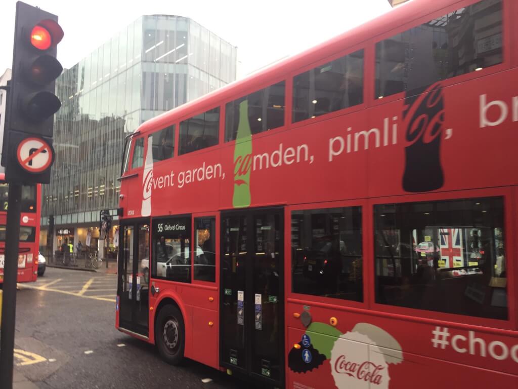 Coca Cola London bus