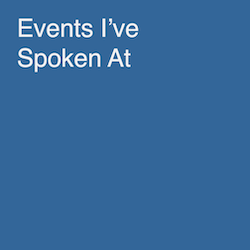 Events I've Spoken At