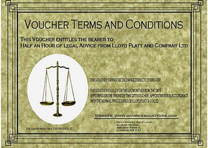 divorce voucher