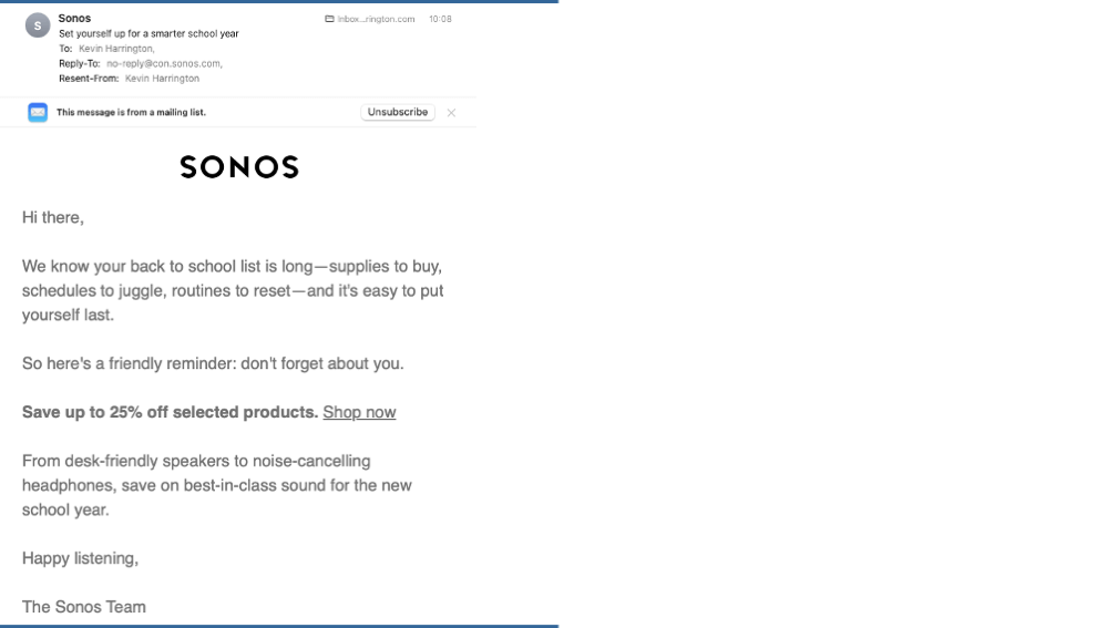 Sonos smarter school year