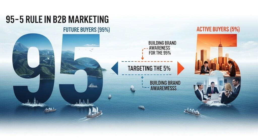 95-5 rule in B2B marketing
