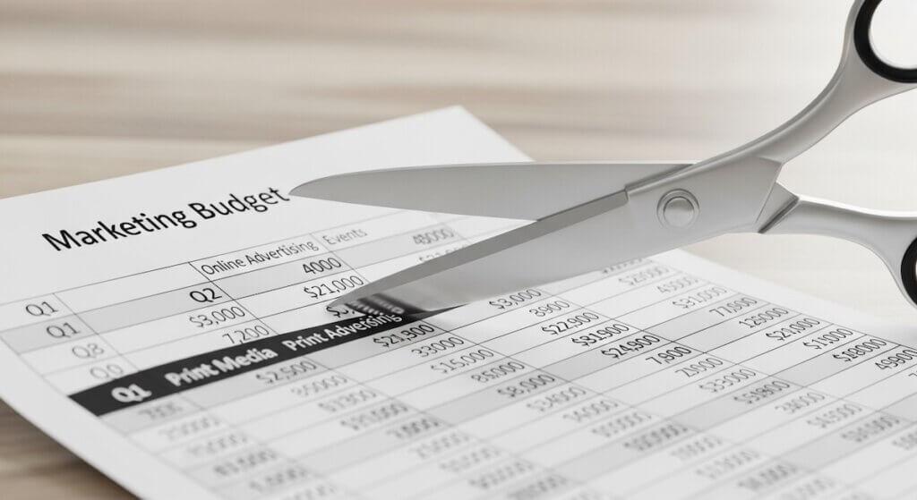 cutting marketing spend